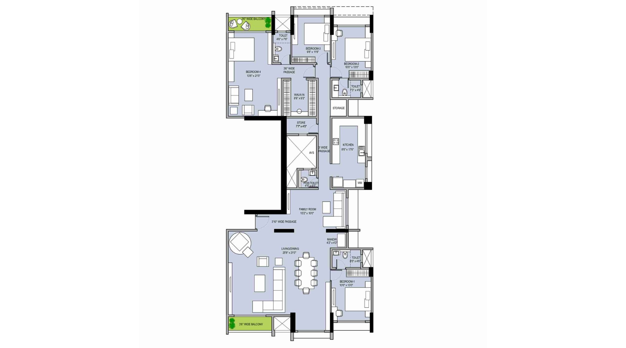 Nandivardhan-Parkway-Floor-Plan-4-BHK-2098-Sqft
